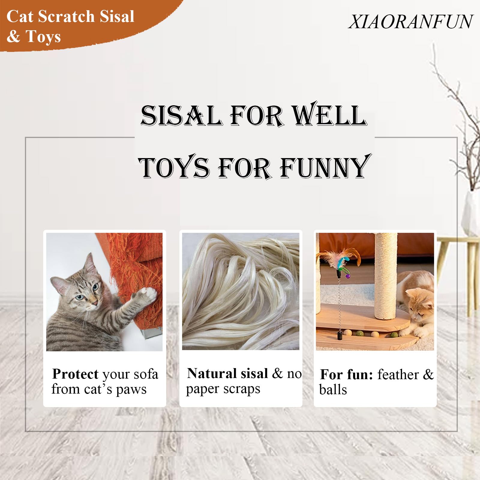 XIAORANFUN 5-in-1 cat feather toy adds motion-driven fun and stimulation