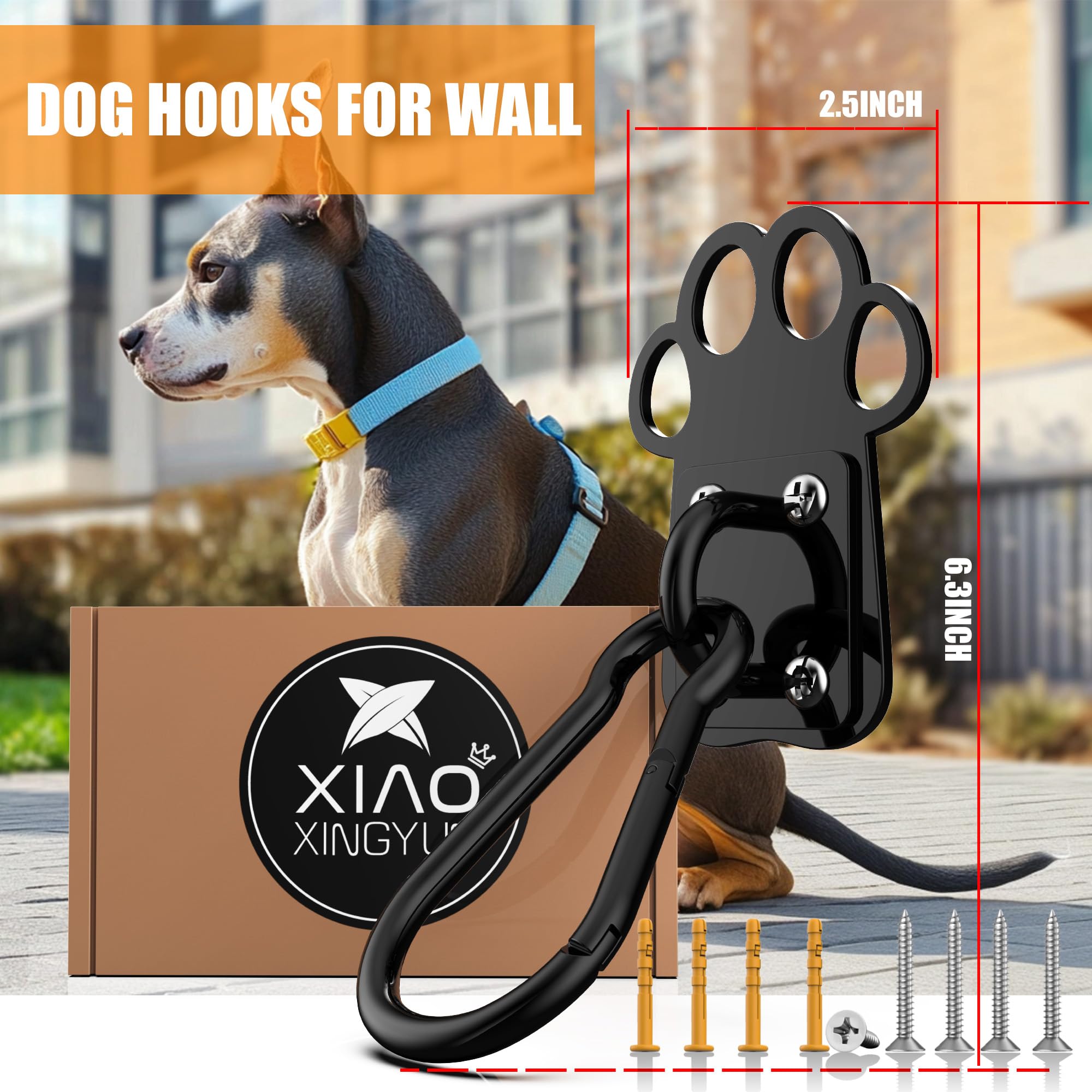 XIAOXINGYUN escape-proof leash holder supports small to large dogs safely.