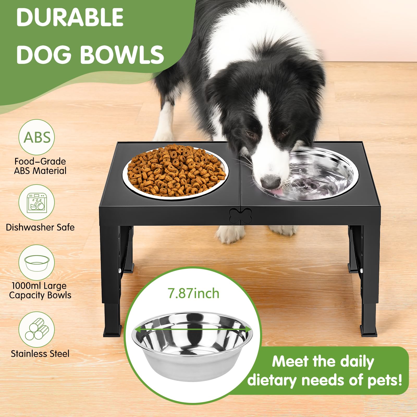 XiaZ anti-slip quiet design keeps bowls steady during meals.