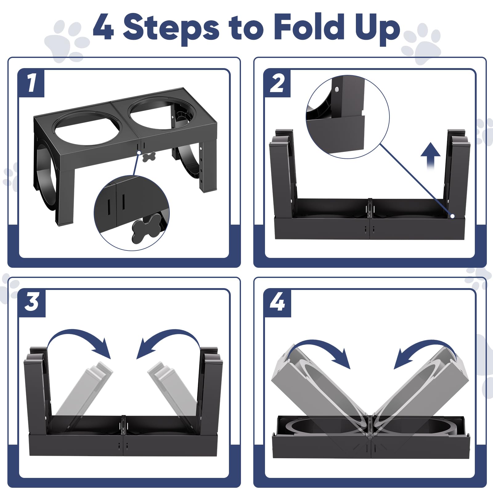 XIAZ compact travel-friendly feeder fits small spaces and busy lifestyles.