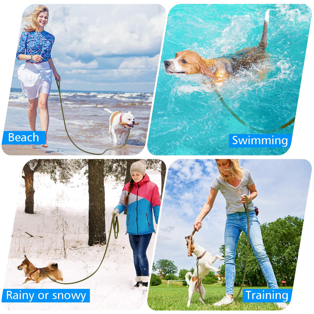 XiaZ 100ft olive leash used during hiking or swimming ensures safe distance