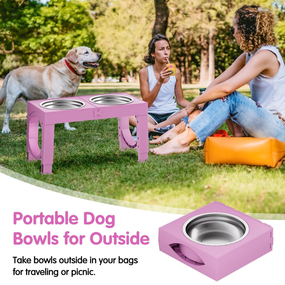XiaZ joint protection for senior dogs promotes comfortable eating posture.