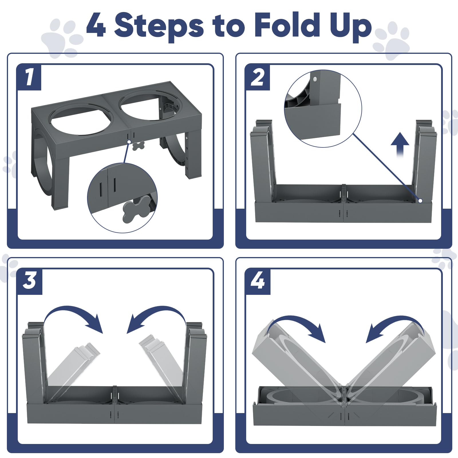 XIAZ slow feeder bowl stand easy-clean surface for quick maintenance
