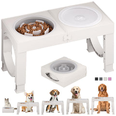 XiaZ slow feeder bowl stand with foldable legs enables easy travel and storage