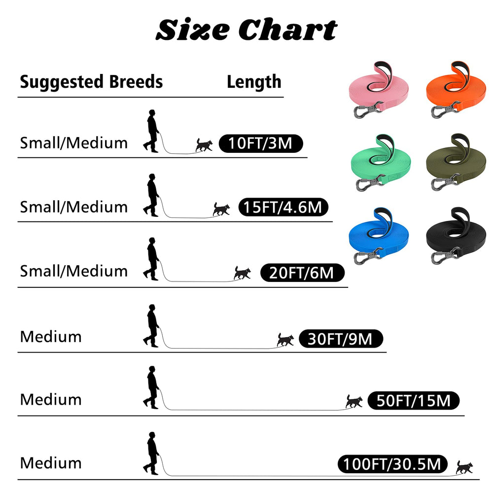 XiaZ blue long leash anti-knot-design reduces tangling during outdoor activities.