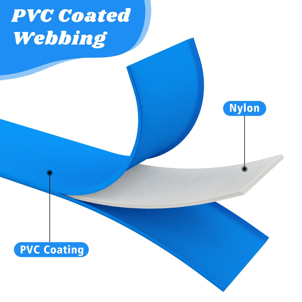 XiaZ waterproof long dog leash blue water-repellent-material cleans easily after muddy adventures.