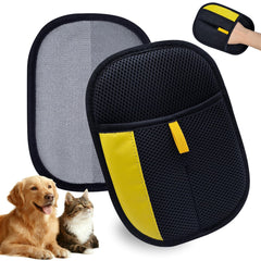 XIDEAEO pet hair removal glove overview shows electrostatic action.