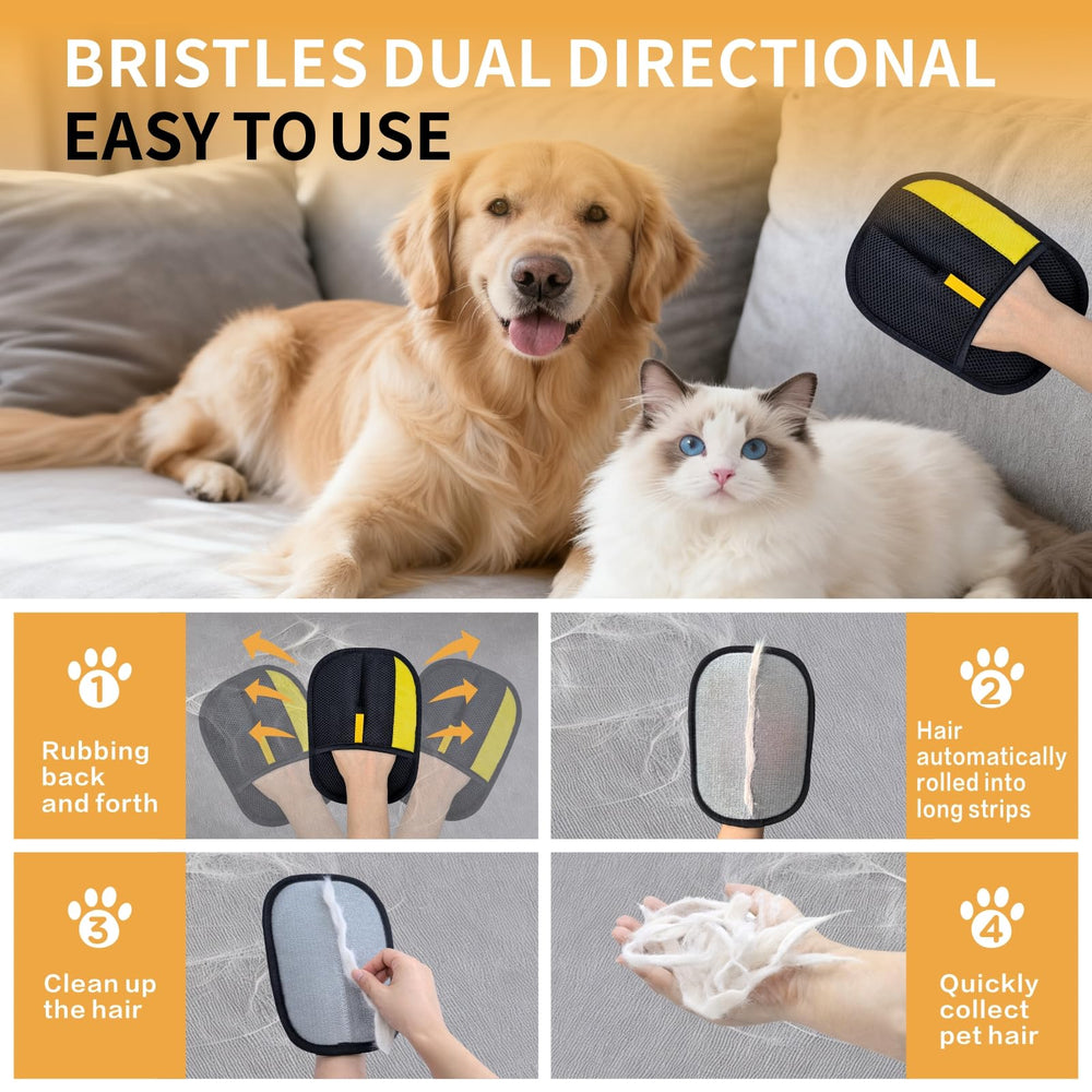 XIDEAEO static technology at work lifting hair from fabrics.