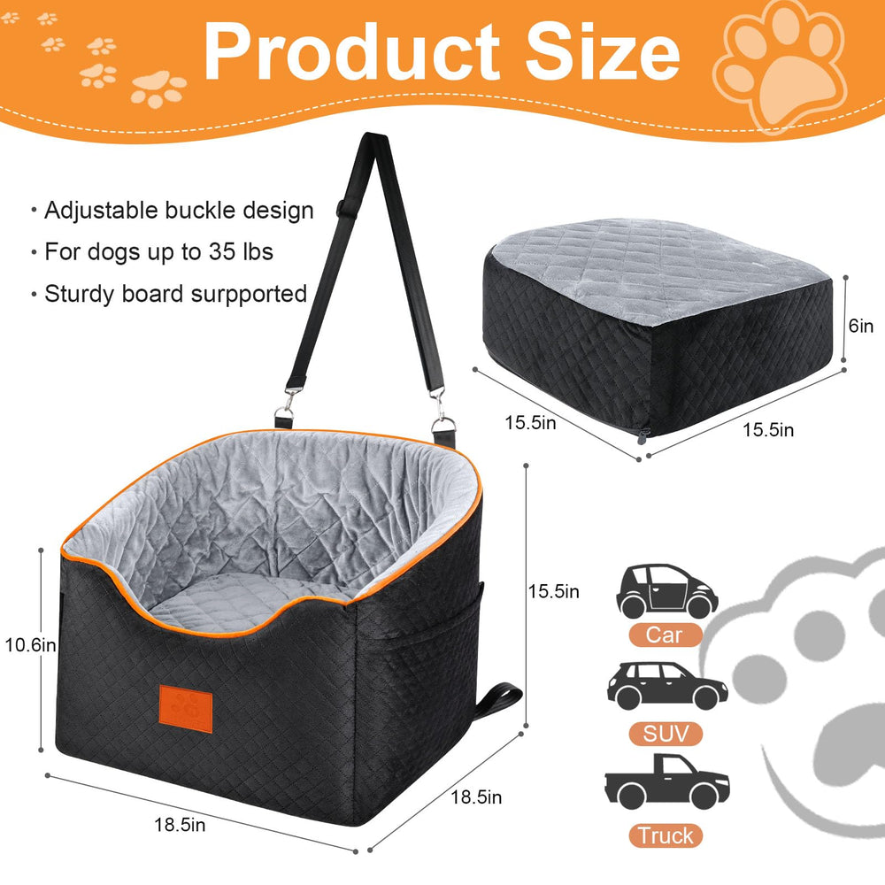 XIEEAOZEE elevated design provides a clear view for small dogs