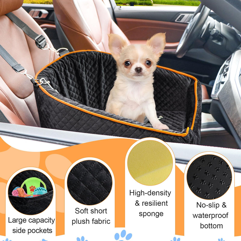XIEEAOZEE memory foam interior highlights plush rim and cozy space for pets.