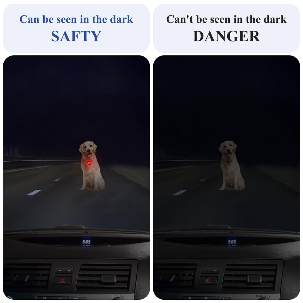 XIEYOUWXS ABS housing durable clip-on dog light withstands outdoor adventures.