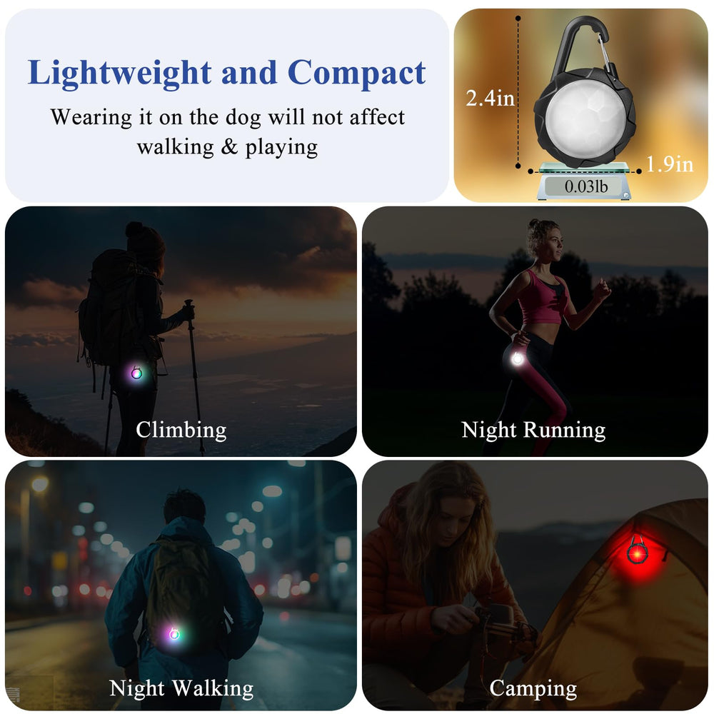 XIEYOUWXS clip-on buckle design makes attachment quick during night walks.