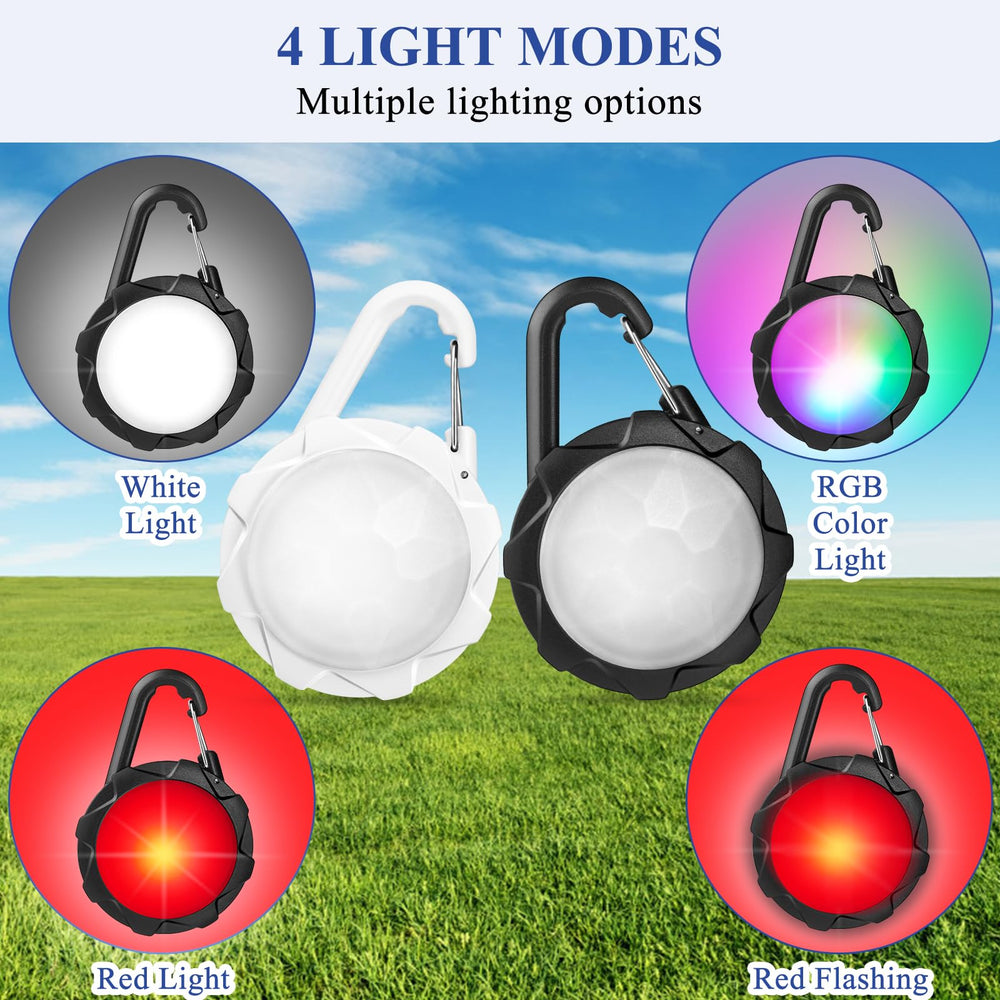 XIEYOUWXS dog light with multiple modes white red rgb for flexible safety.