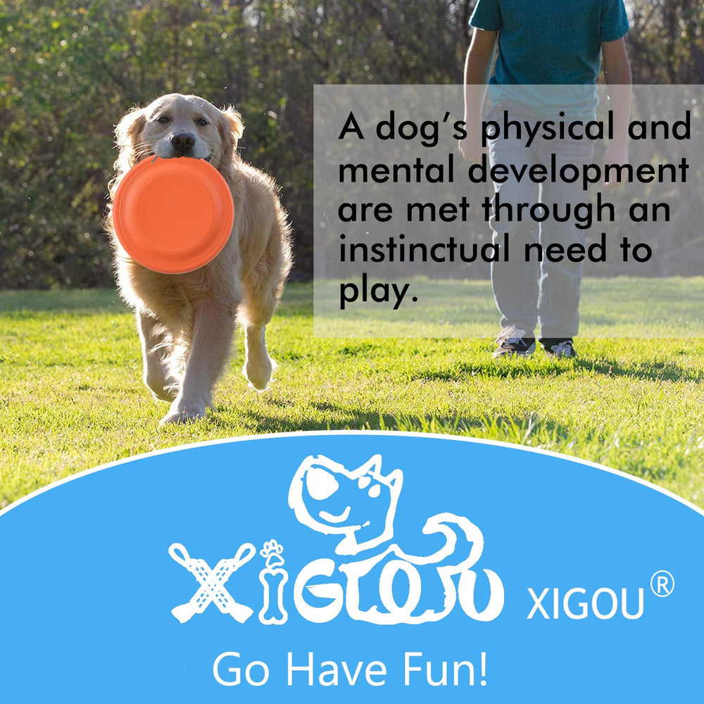 XIGOU bright-colored disc enhances visibility during training sessions.
