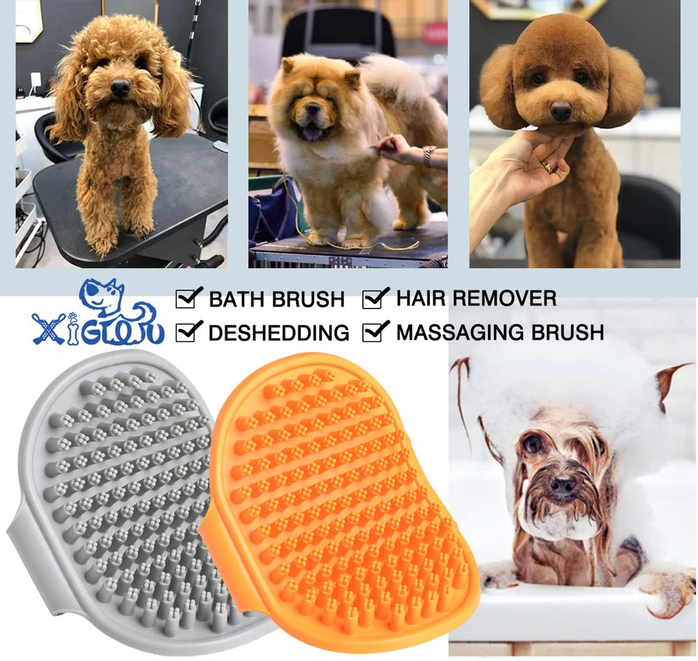 XIGOU dog brush easy-clean design makes hair removal quick