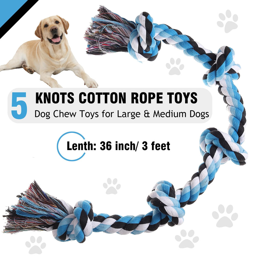 XIGOU rope toy for aggressive chewers shows near-indestructible strength during intense play sessions