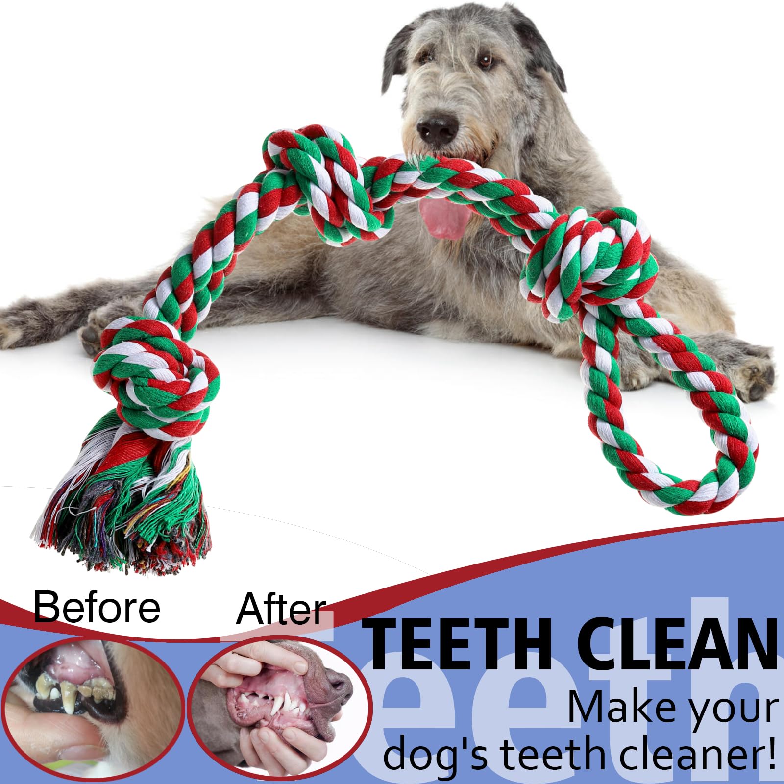 XIGOU rope toy tug-interactive strengthens bond through fun games.