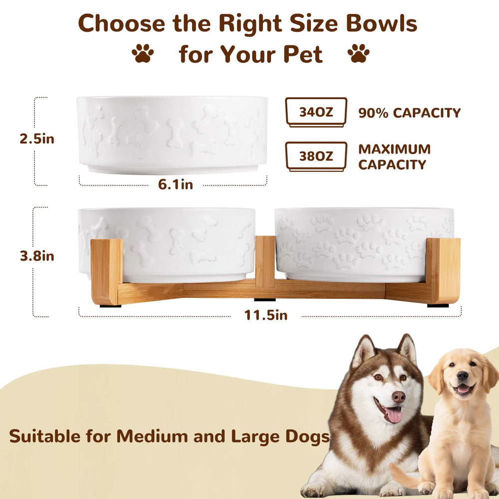 Xihan mat and bowls absorb spills to keep floors dry.