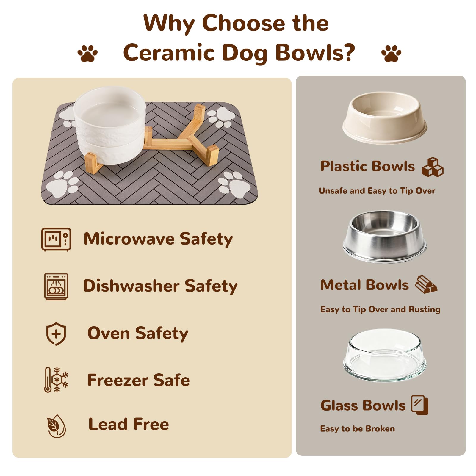 Xihan glazed ceramic bowls are easy to clean for quick meals