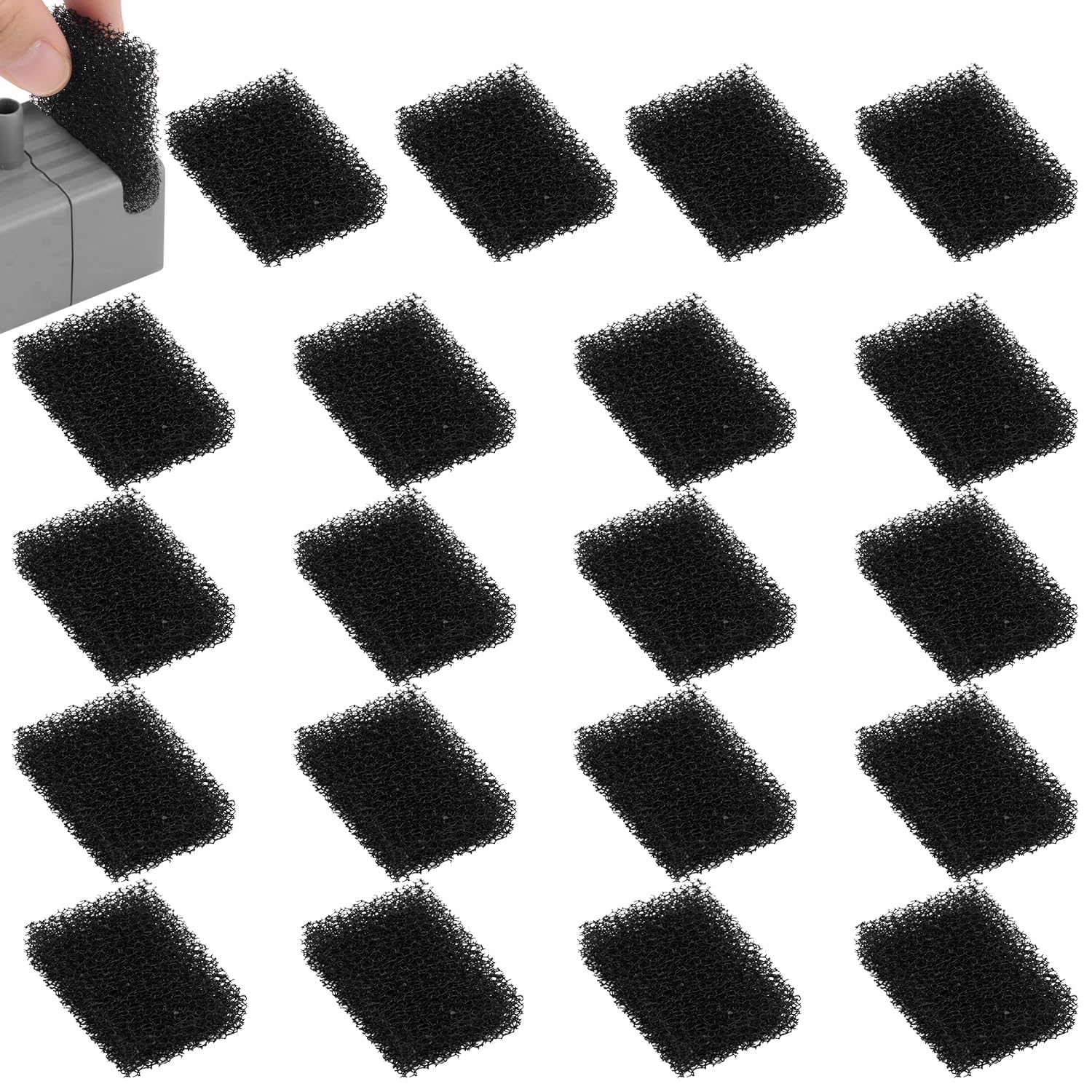 XIHIRCD 20pcs pet fountain filters pack keeps PETKIT fountains fresh with easy replacements
