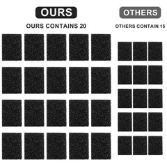 XIHIRCD square foam filter shows sponge filtration for hair and debris removal