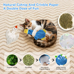 XIHULGJIN catnip toy crinkle sound enhances scent-and-sound play for hunting instincts