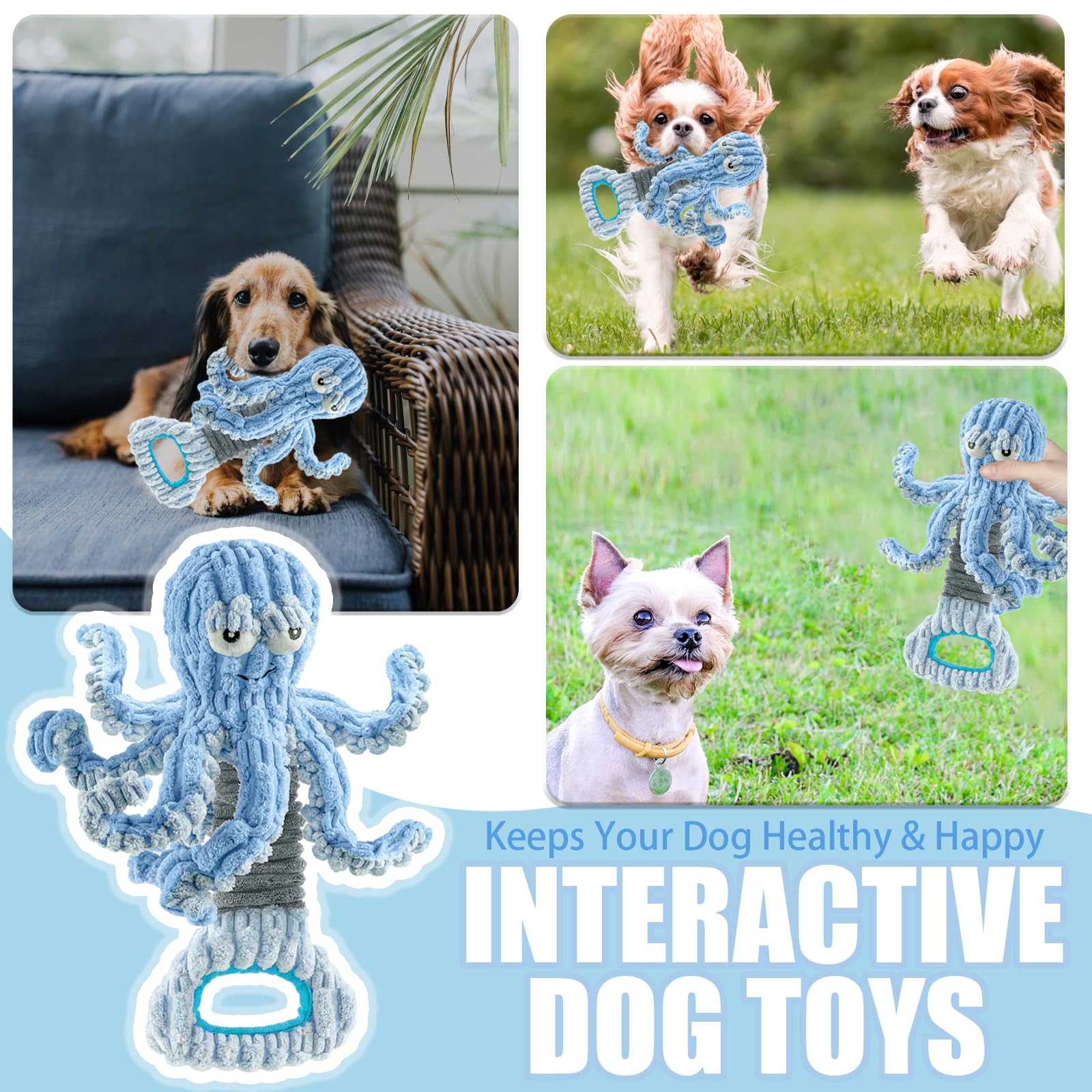 XIHULGJIN octopus dog toy scene illustrating anxiety relief play
