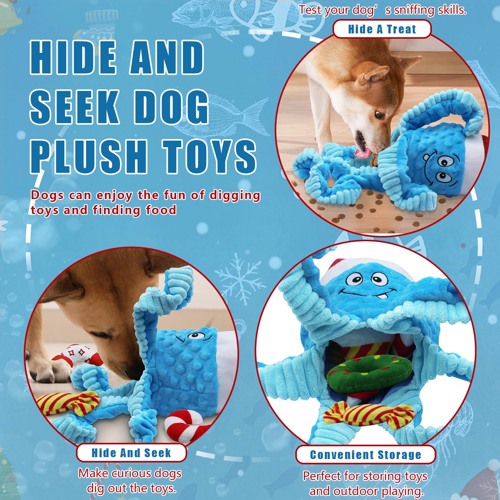 XIHULGJIN small-dog teething toy with soft filling for comfort