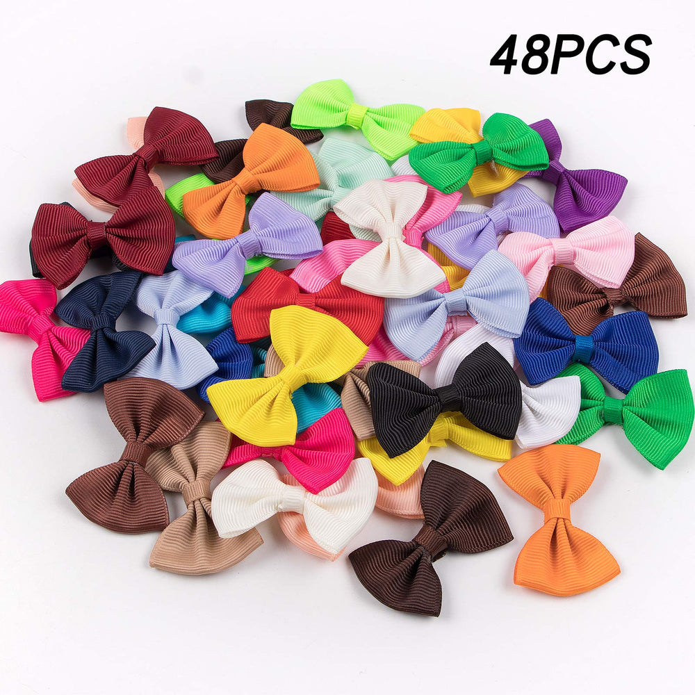 XIMA 24 colors mix-bows for versatile pet outfits.
