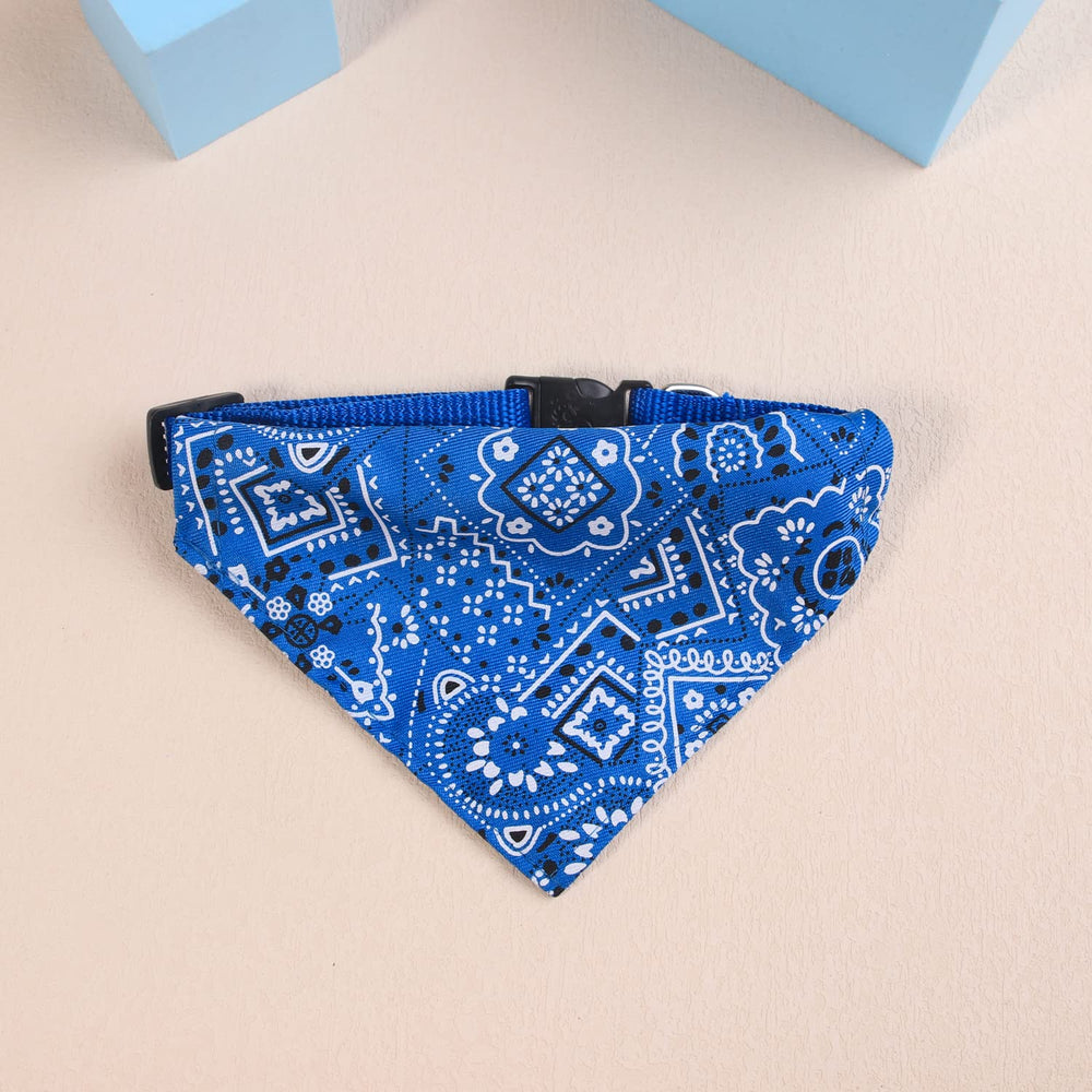 XIMA removable bow tie on cat bandana collar provides two looks