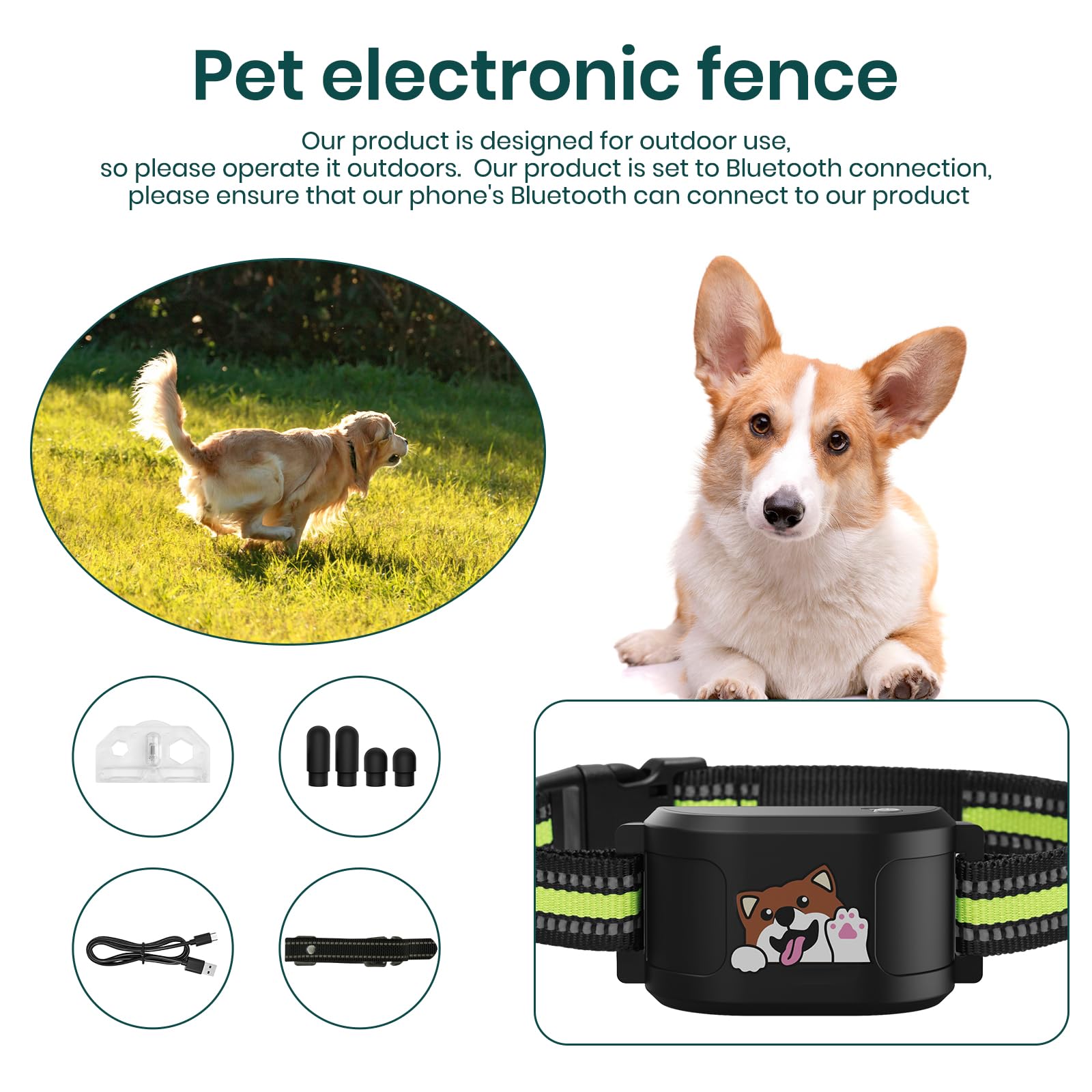 XIMUSON ipx7 waterproof collar for rain and snow.