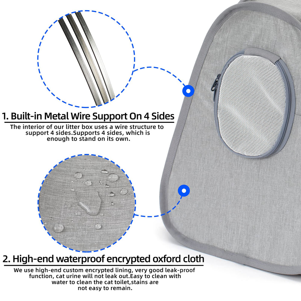 XingYunEr enclosed design helps reduce odor spread on outings.