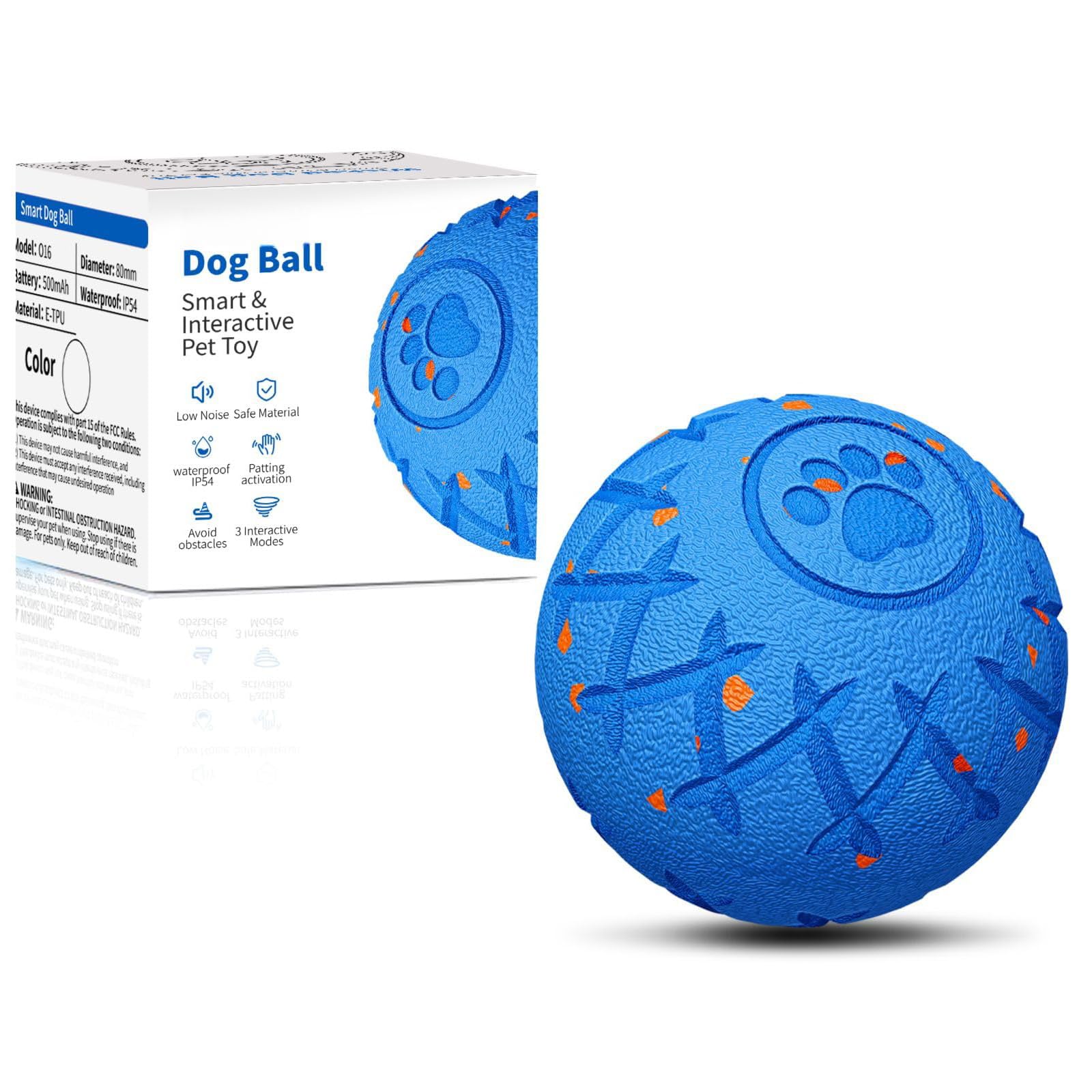 XINGZUAN interactive dog ball front view for medium to large dogs with engaging motion.