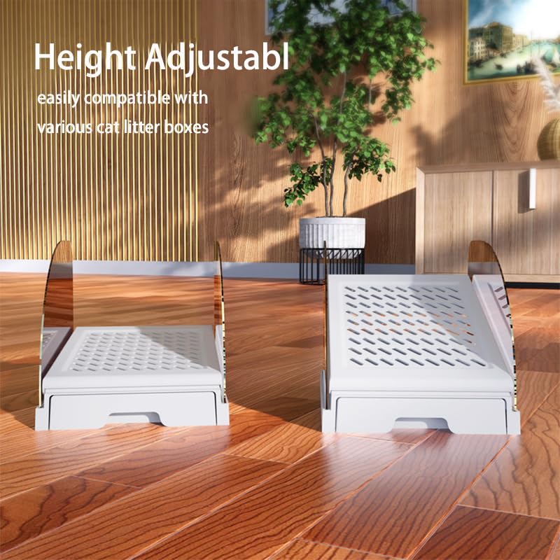 Xinhoonfei raised-edges-litter-splash prevents spill and keeps area cleaner