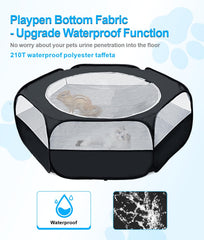 XIRGS playpen portátil para mascotas con tapa de malla, perfecto para salidas.