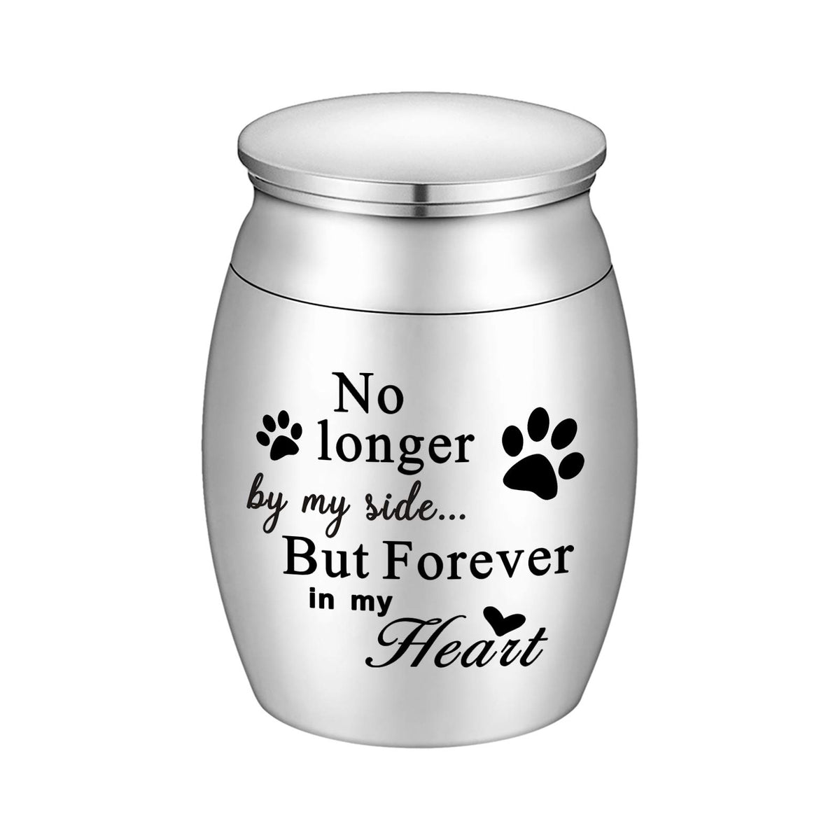 XIUDA paw-print urn cap—delicate keepsake for cherished pet memories.