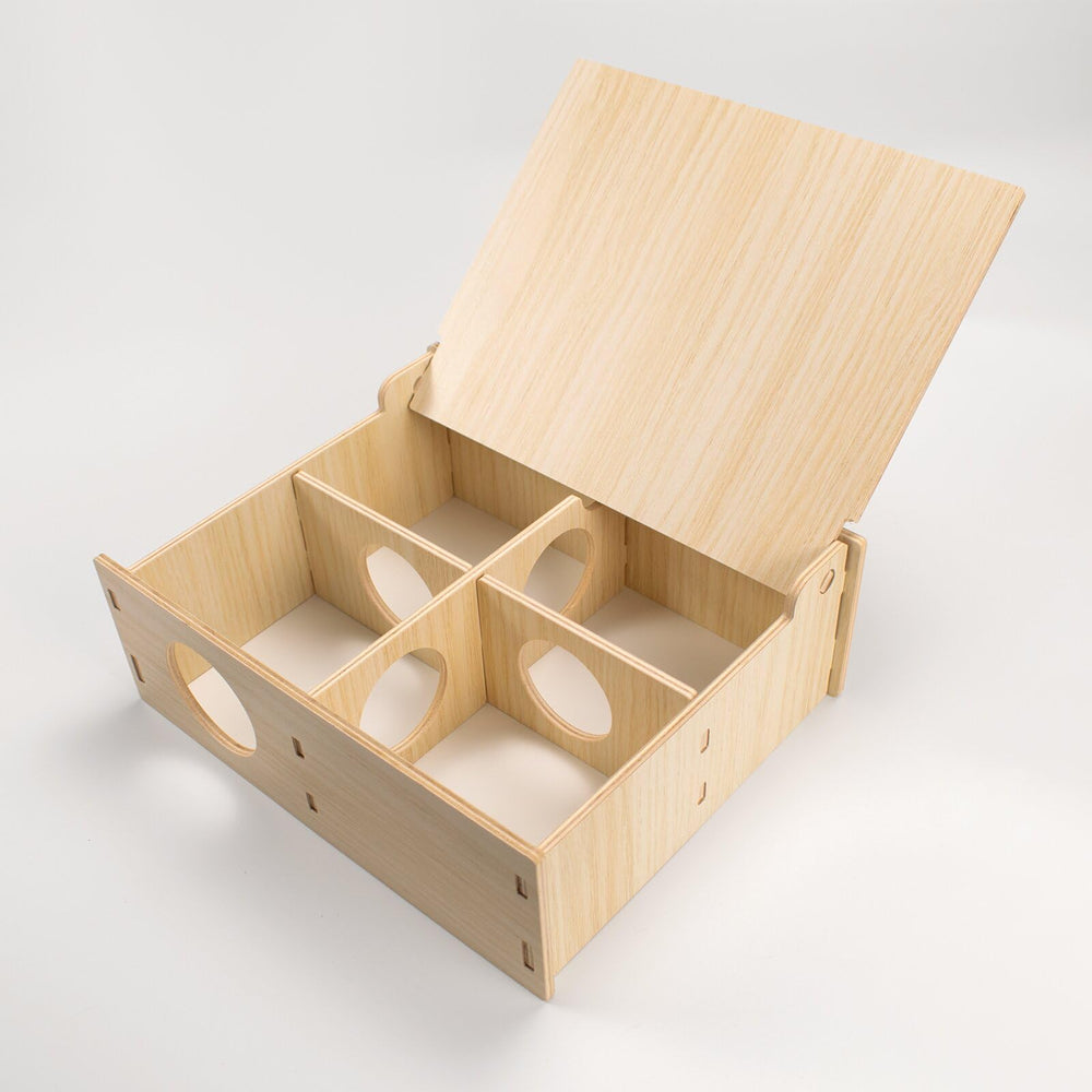 Xiylon hamster hideout with interconnected tunnels for natural exploration and nesting.