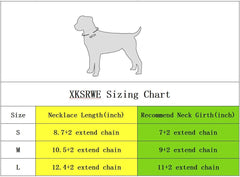 XKSRWE adjustable clasp pet necklace fits securely and easily