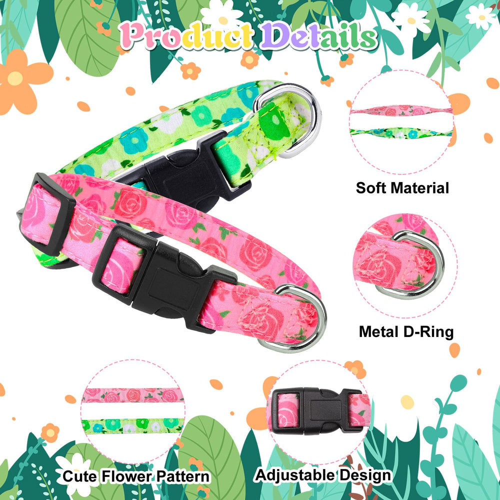 XLSXEXCL adjustable small-dog collar ensures comfortable fit across necks 9 to 13.7 inches.