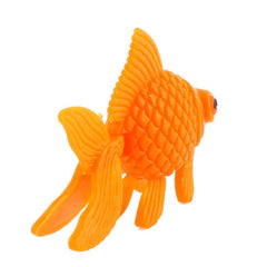 XMHF orange plastic fish ornament floats with water flow for realism
