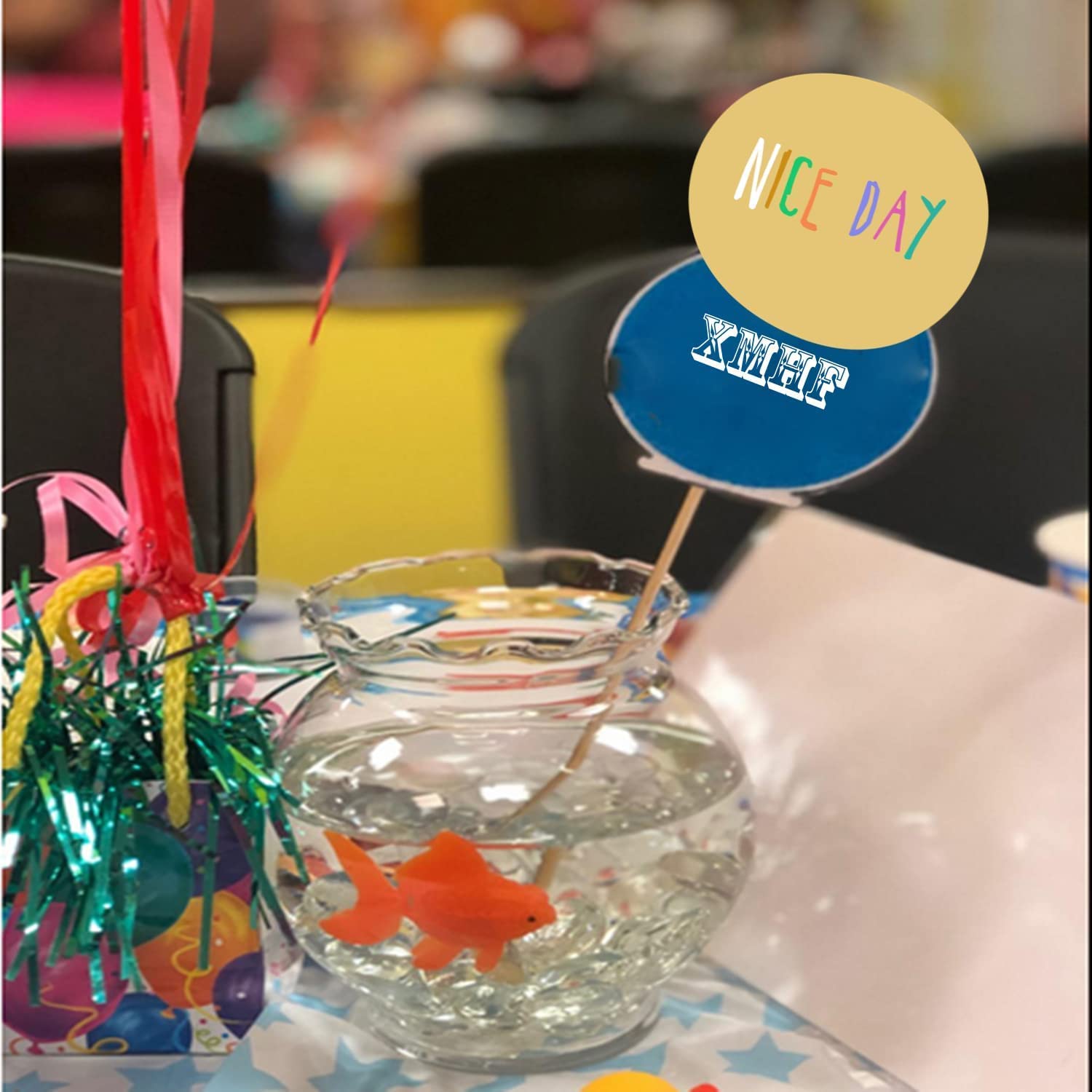 XMHF water-safe orange fish decor adds color without impacting water quality