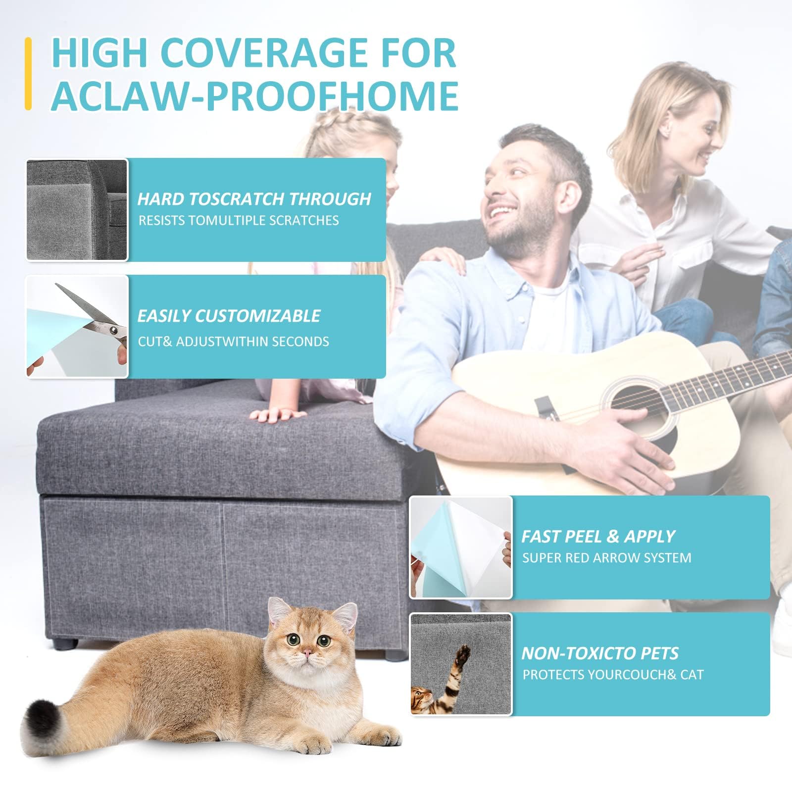 XMZCYMyo double-sided adhesive tape in action for mess-free protection.