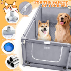Xnewtwo whelping box washable-pee-pad showcases reusable absorbent pad for easier cleanup.