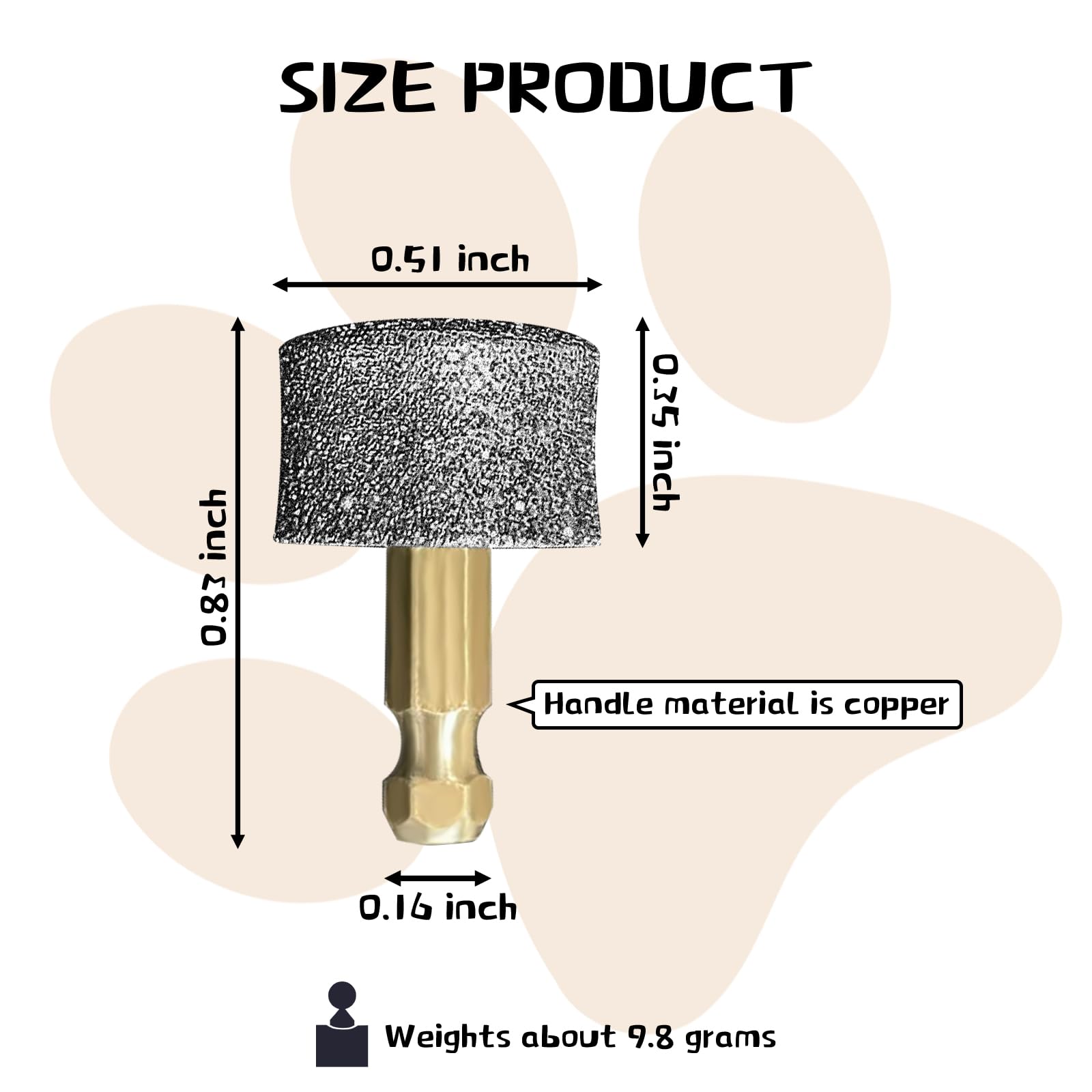 Xokipol dog nail care tool—versatile for polishing nails, cleaning, and detail work.