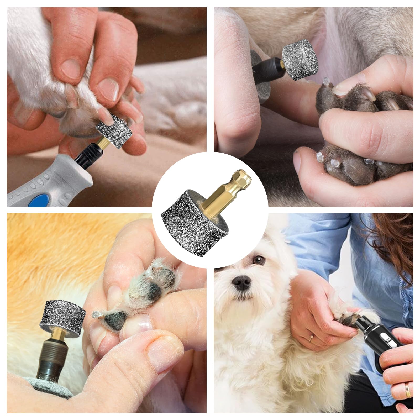 Xokipol diamond head—sensitive handling with 4mm shaft for comfortable grooming.