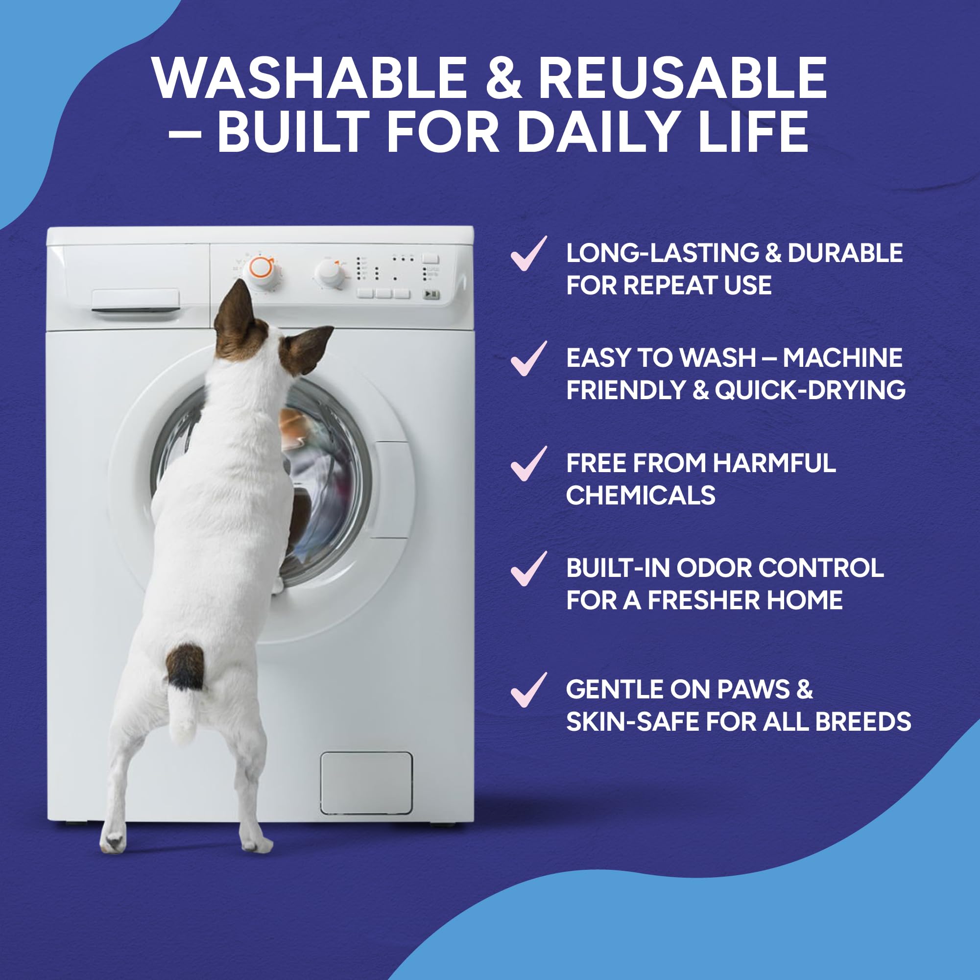 XOX Lovestoree reusable pee pad machine-washable keeps pads durable after many laundry cycles.