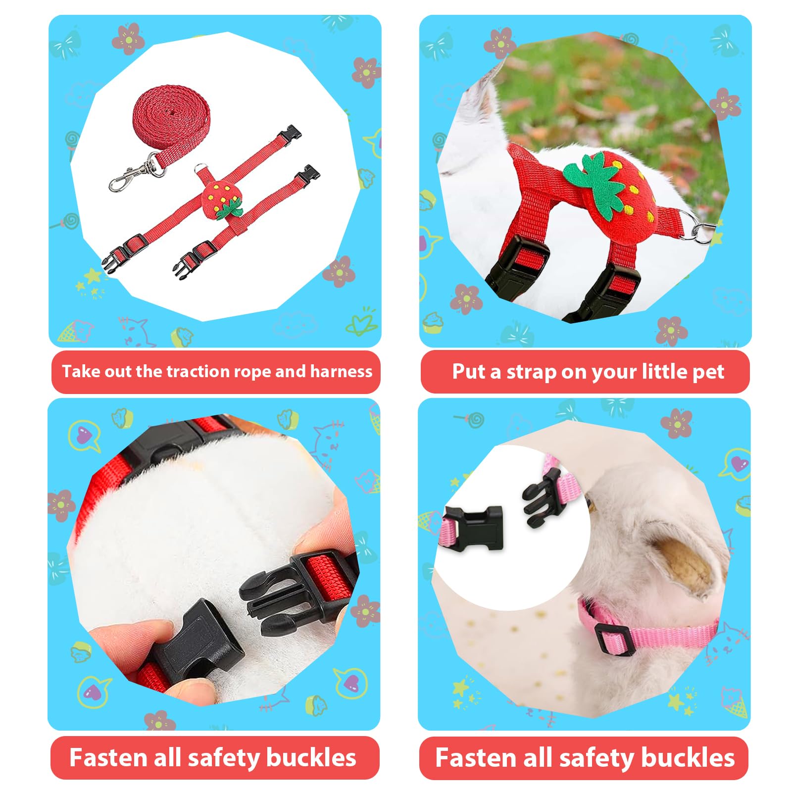 XPAPOV harness decoration pineapple avocado creates eye-catching style on outdoor adventures