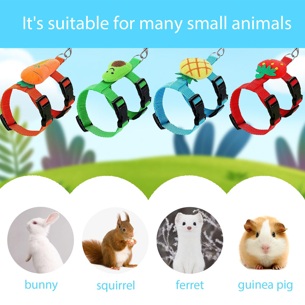 XPAPOV harness decoration strawberry adds cute style during pet strolls