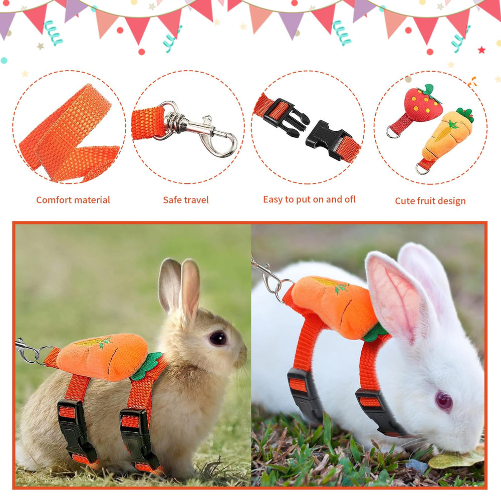 XPAPOV rabbit harness set green designed for easy wearing and quick adjustability