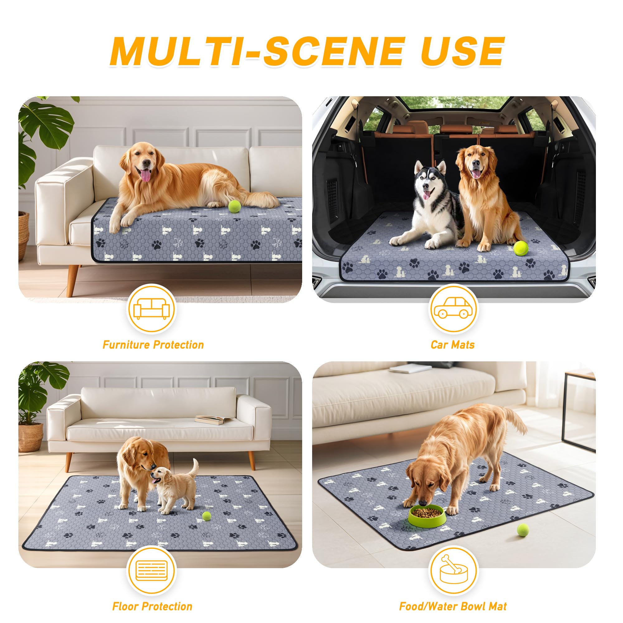 X.P.Made machine-washable-puppy-pad easy to clean after messes.